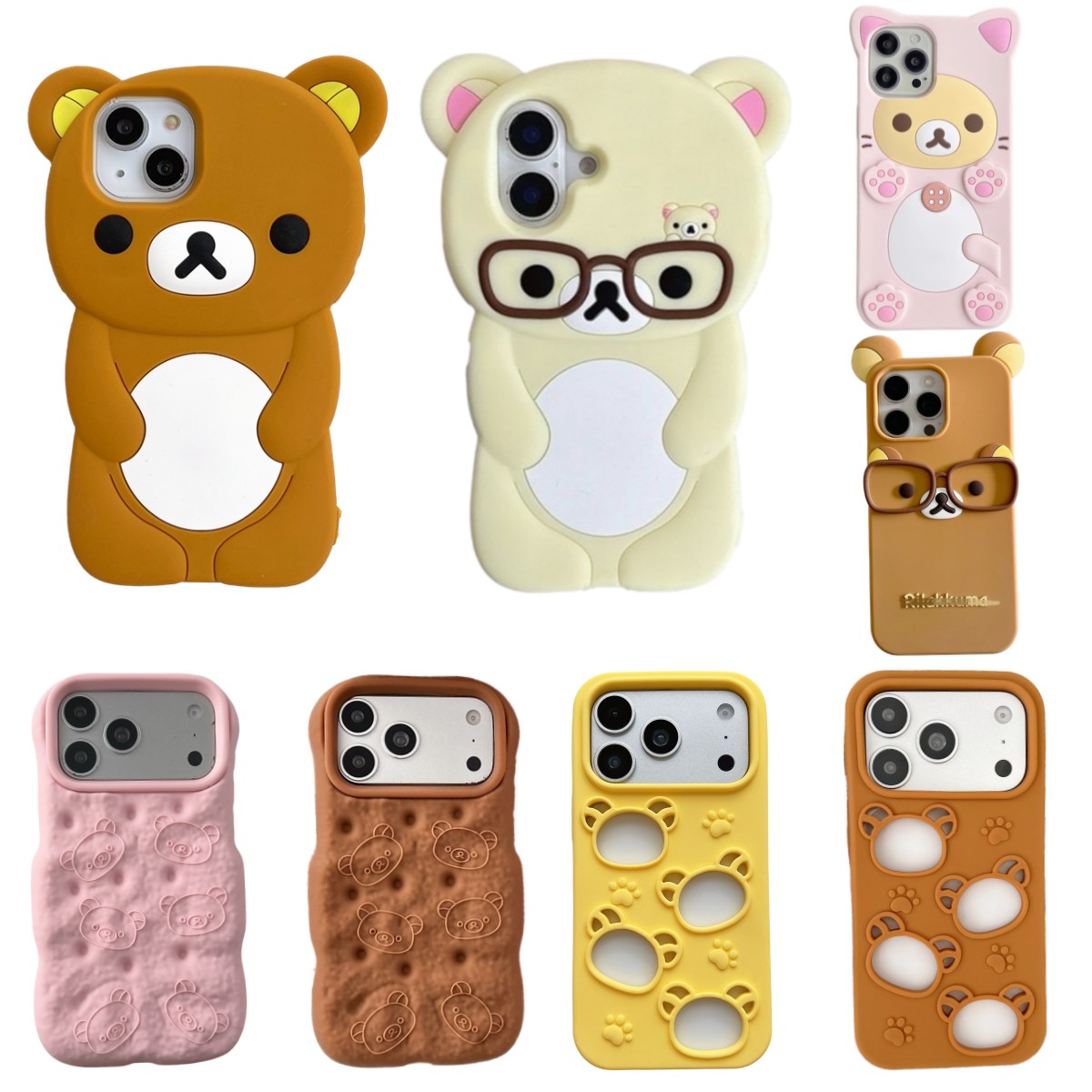 Phone Cases Cute Iphone 14 - Custodia per telefono con orsetto 3D