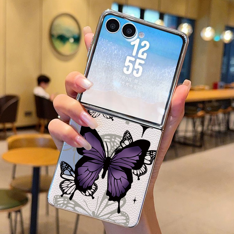 Phone Cases Purple - Custodia per telefono in pelle PU