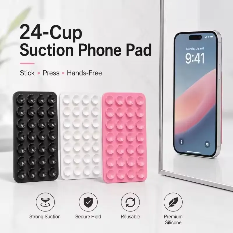 Phone Cases Casely - Supporto a ventosa in silicone da