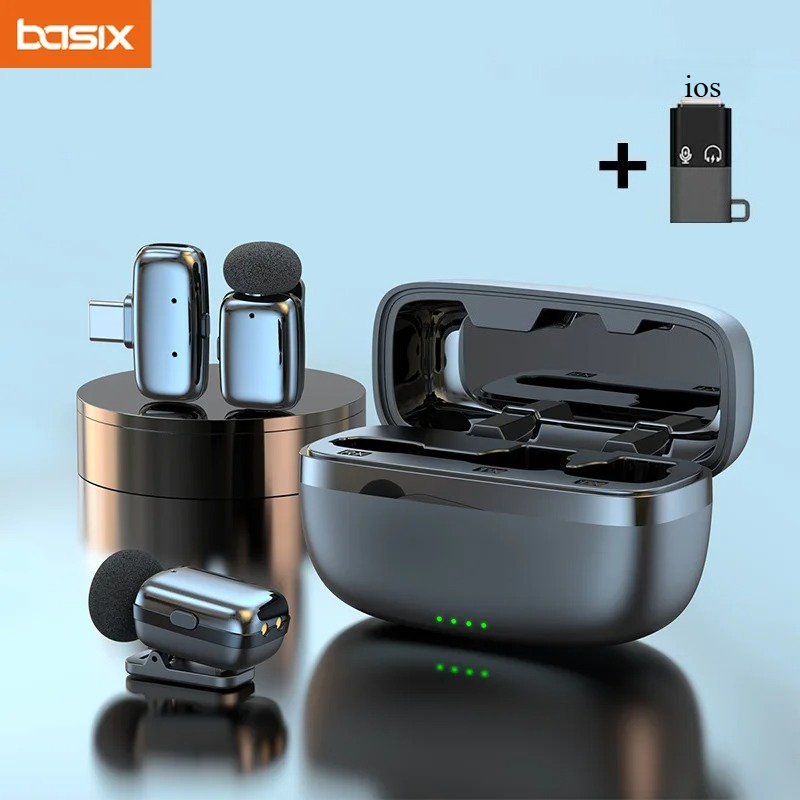 Phone Cases Casely - Set Microfono Lavalier Wireless con Custodia