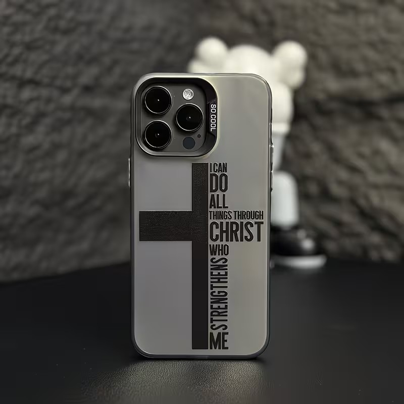 Phone Cases For Iphone 16 - Cover Anti-Impronta a Croce con Design