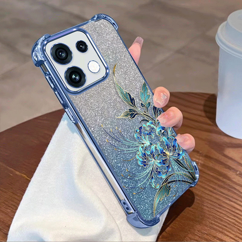 Glitter Shockproof Case - Cover con placcatura glitterata per OPPO