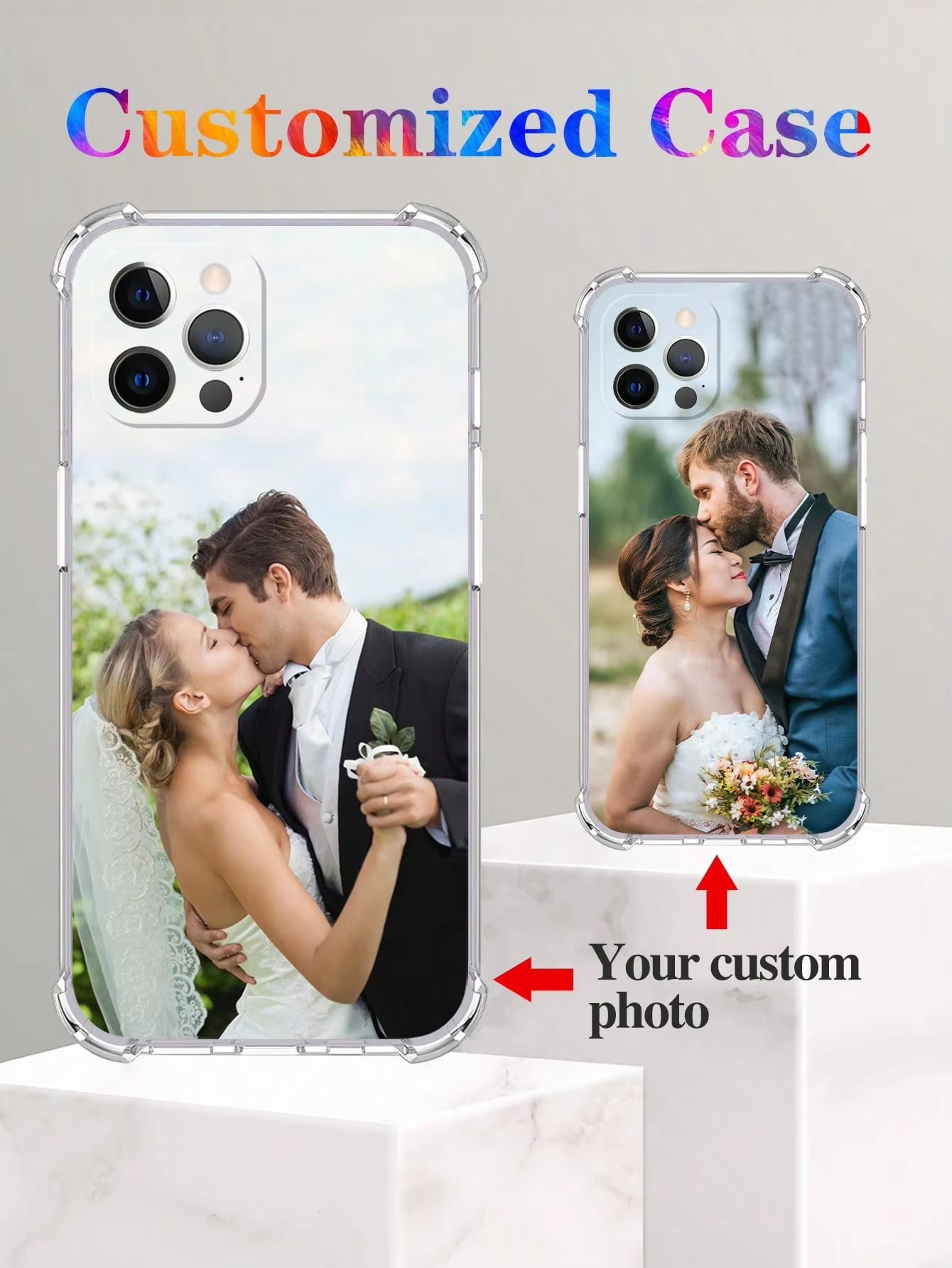 Phone Cases With Pictures - Cover Trasparente Antiurto per iPhone 18