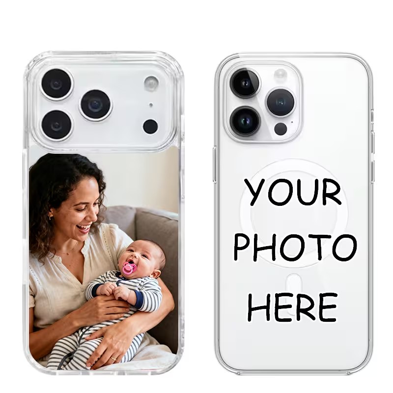 Phone Cases With Pictures - Custodia Magnetica Trasparente in Acrilico per
