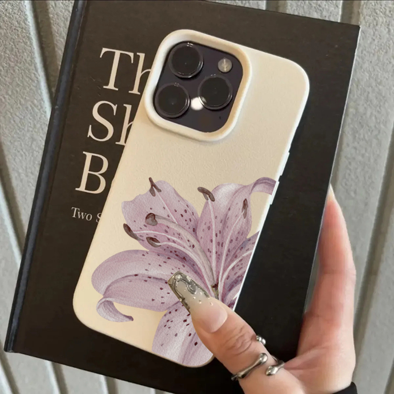 Phone Cases Purple - Cover per iPhone con Fiore di