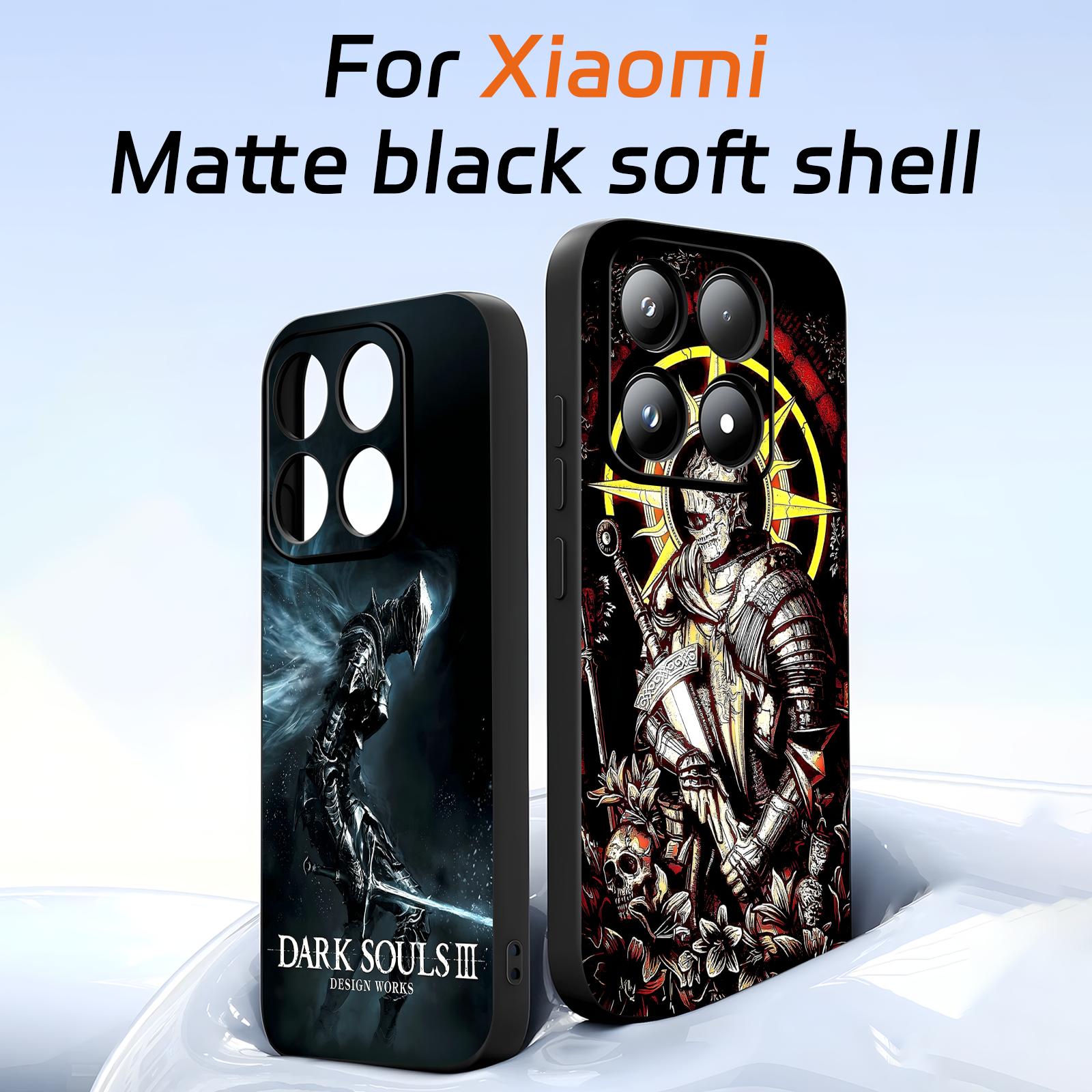 Phone Cases For Iphone 15 - Cover antiurto nera morbida per Xiaomi