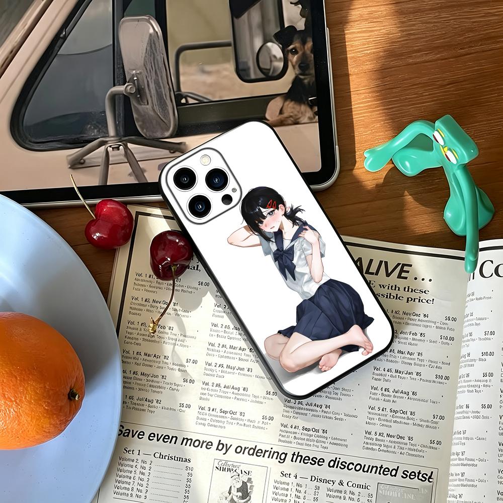 Phone Cases For Iphone 16 - Cover Morbida Antiurto Nera Chainsaw Man
