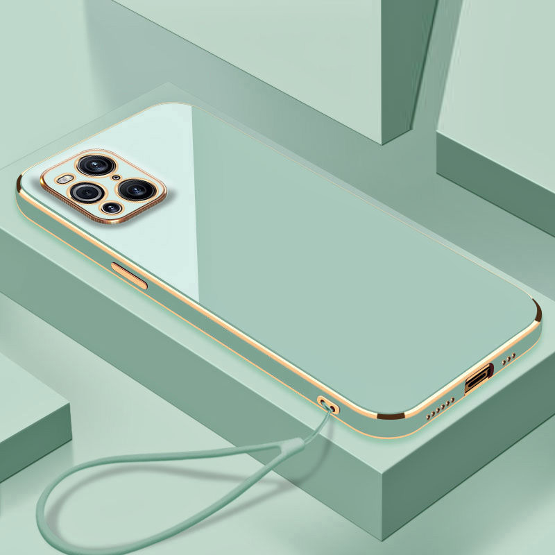 Phone Cases Aviation - Custodia di placcatura quadrata di lusso