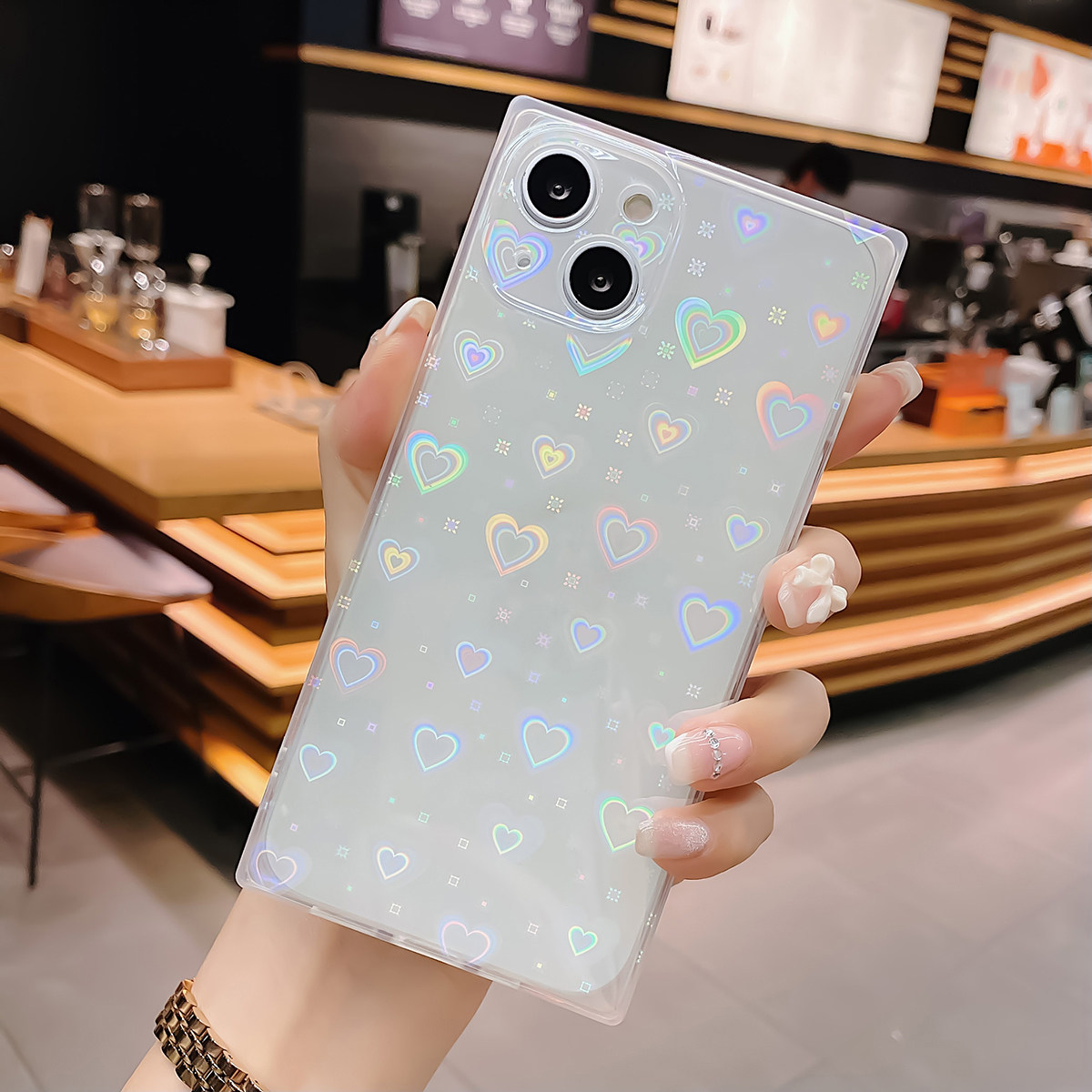 Custodia per telefono con moti - Glitter Shockproof Case recensione e prezzo