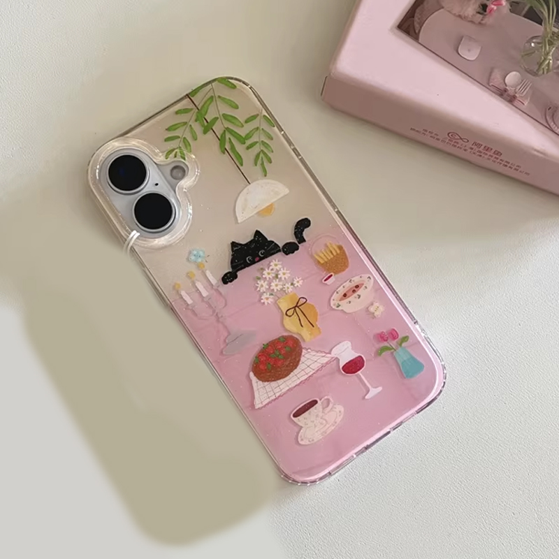 Cover Nera Creativa Y2K con Ga - Phone Cases Cool Girl recensione e prezzo