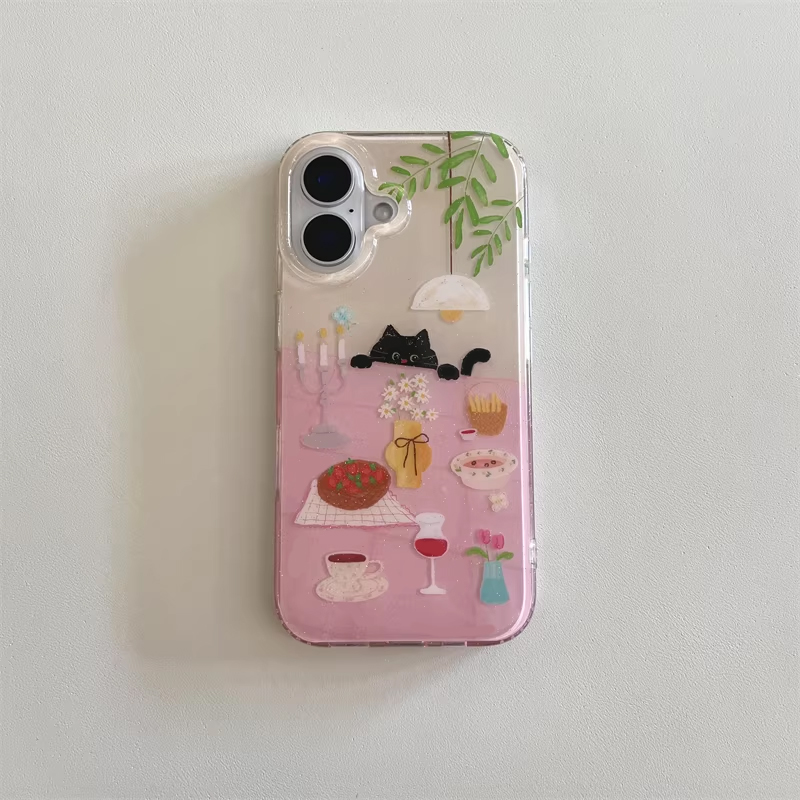 Cover Nera Creativa Y2K con Ga - Phone Cases Cool Girl recensione e prezzo