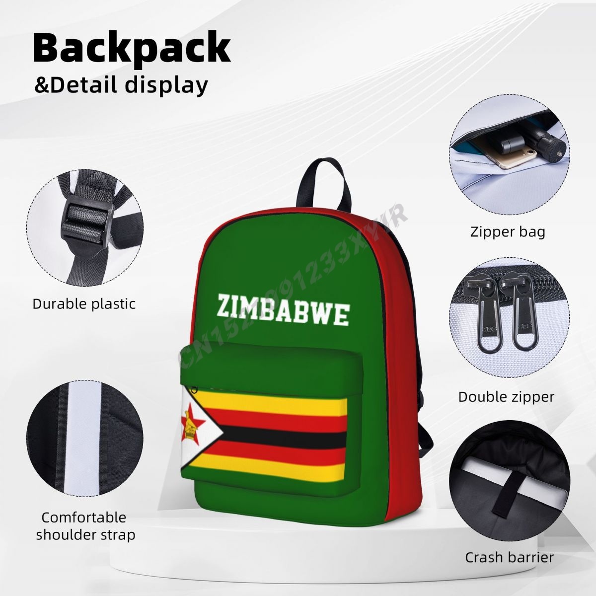 Zaino unisex Bandiera dello Zi - Phone Cases Zimbabwe recensione e prezzo
